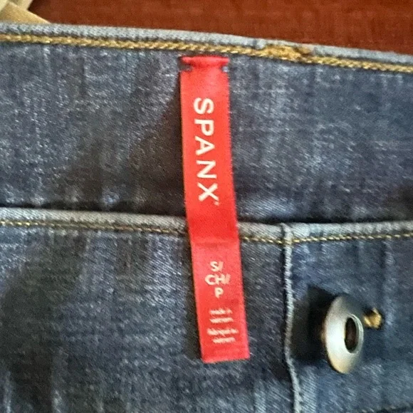 Spanx Cropped Wide Leg Jeans Size S - Picture 2 of 2